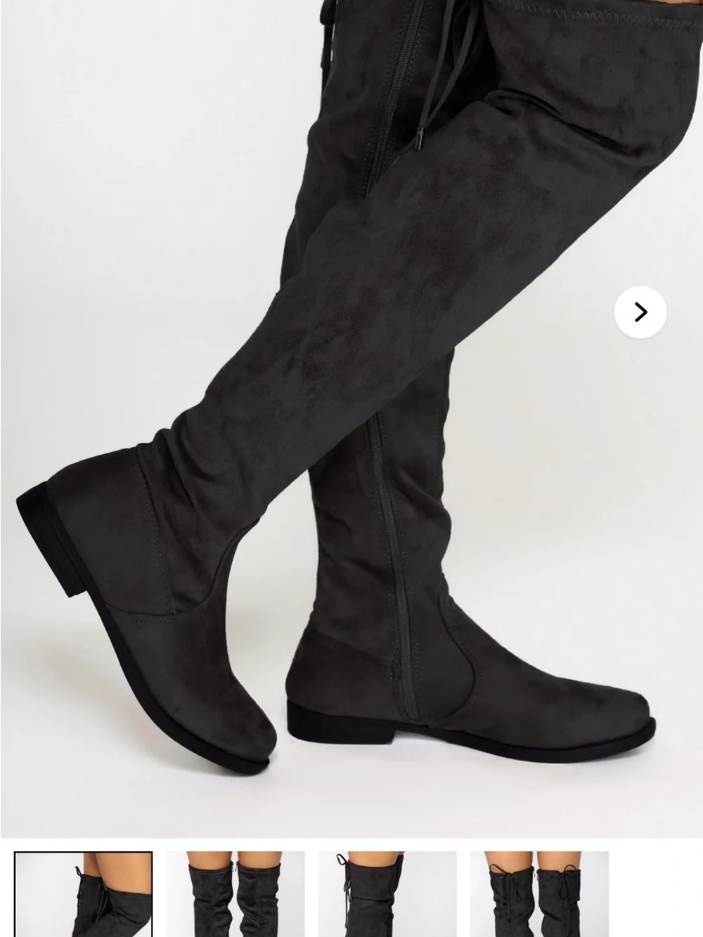 Fashion Nova Suede Bestie Boot - Black